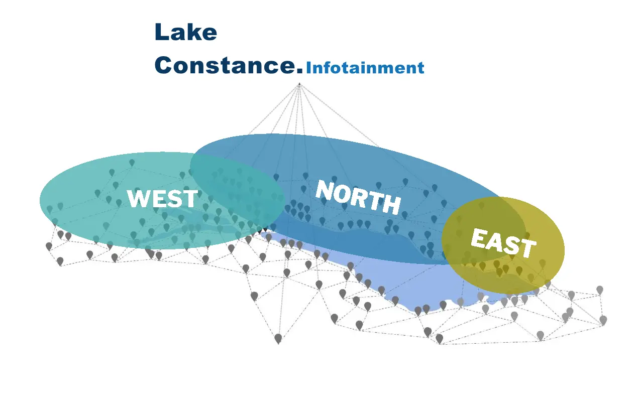 Lake Constance infotainment network map