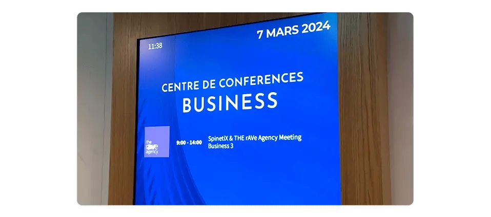 Event wayfinding signage outside conference facilities