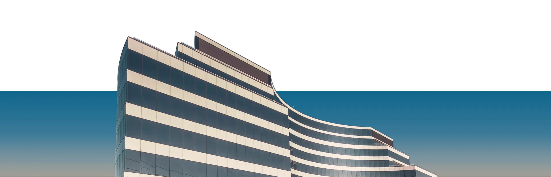 Architectural shot of the Millennium building at dusk