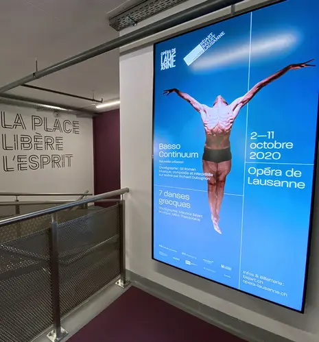 Digital signage in parking facility